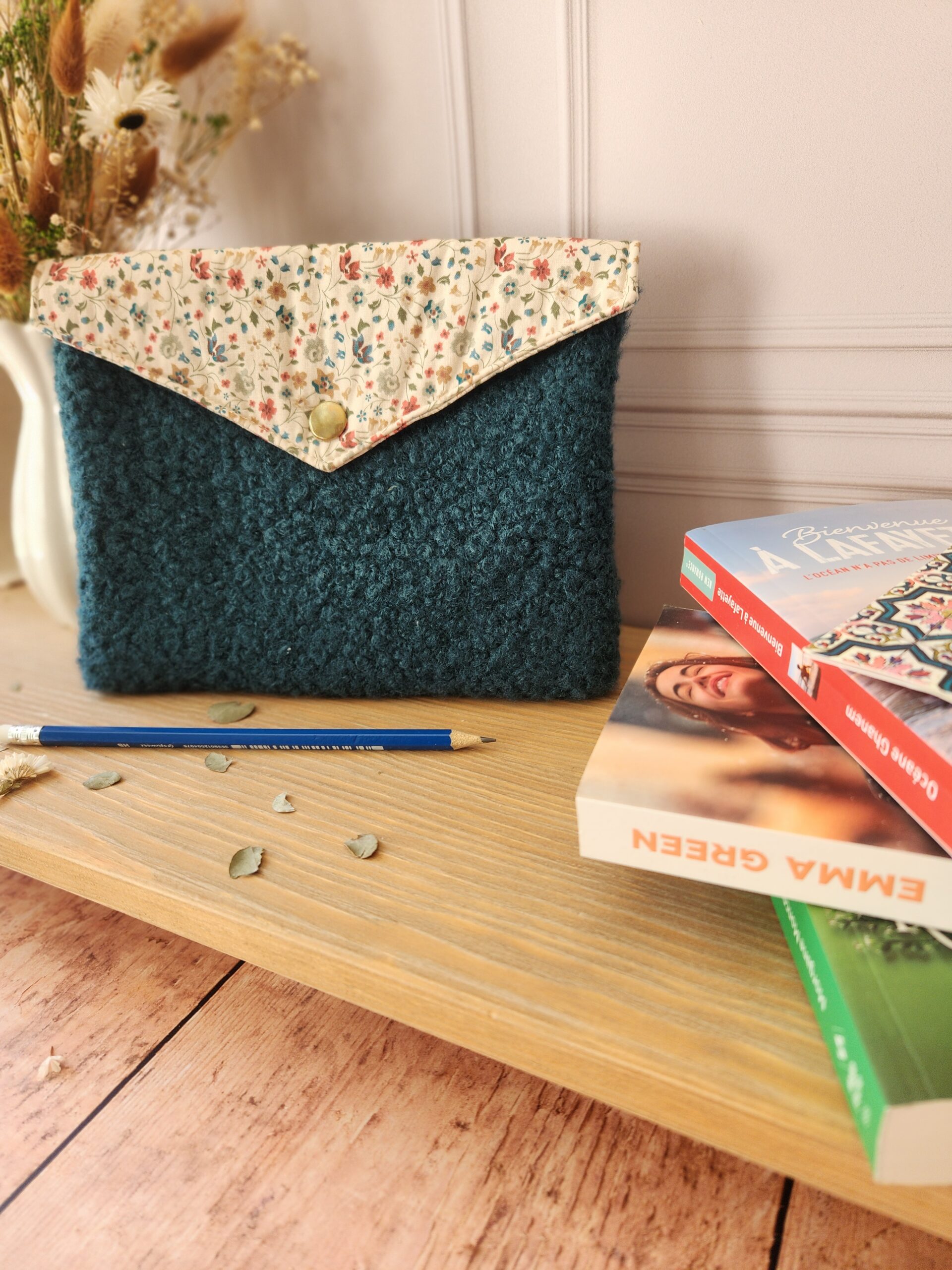 Pochette ÉGLANTINE bouclette canard