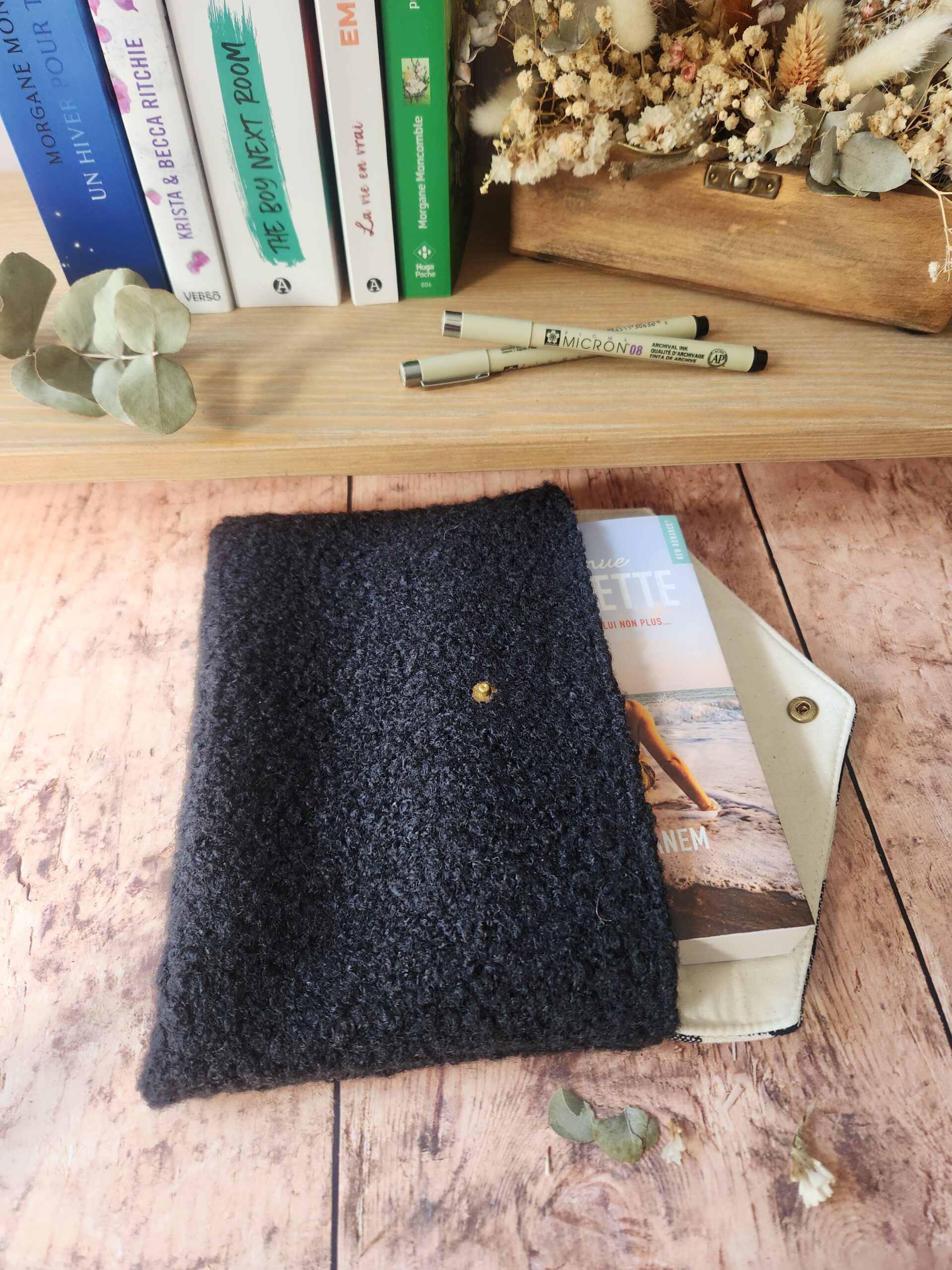 Pochette ÉGLANTINE bouclette noir – Image 3
