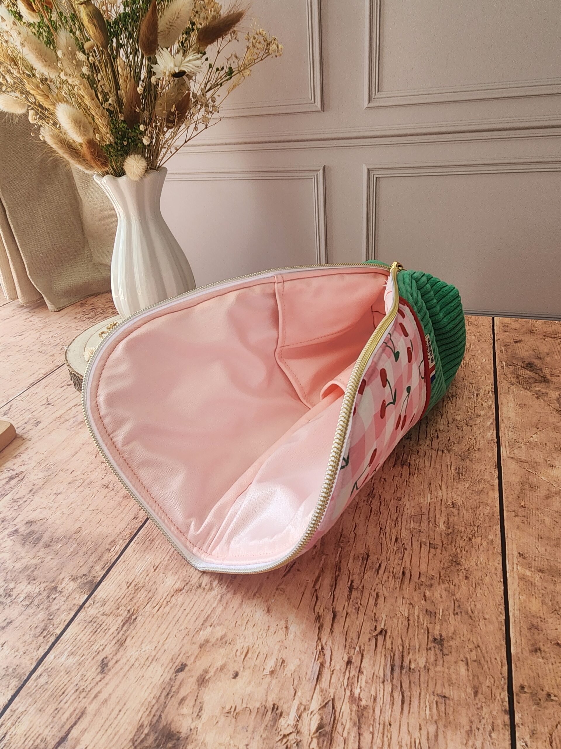 Trousse MEL' velours côtelé basilic – Image 4